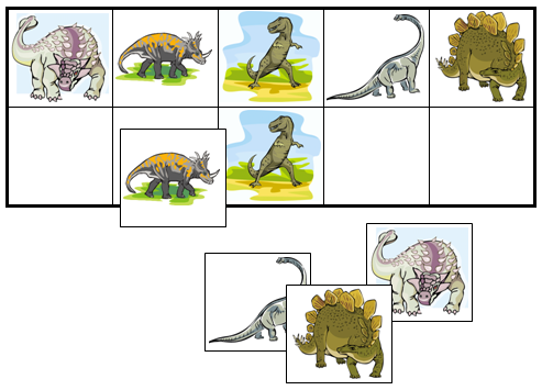 Dinosaur Match-Up & Memory Game - Montessori Print Shop