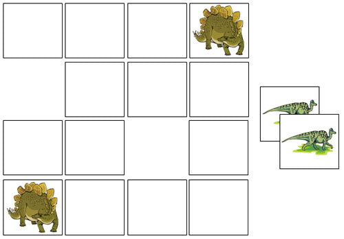 Dinosaur Match-Up & Memory Game - Montessori Print Shop Digital Download