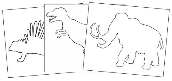 dinosaur cutting and pin punching - Montessori Print Shop Digital Download preschool pin poke