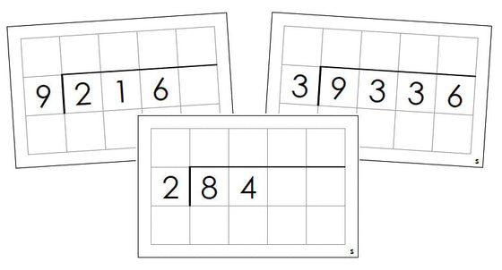 Montessori Division Command Cards - Montessori Print Shop