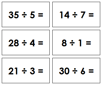 Montessori Division Equation slips - Montessori Print Shop