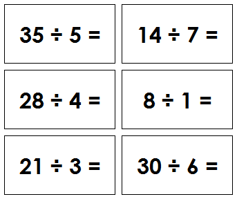 Montessori Division Equation slips - Montessori Print Shop Digital Download