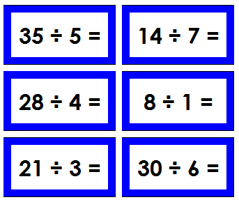 Montessori Division Equation slips - Montessori Print Shop Digital Download