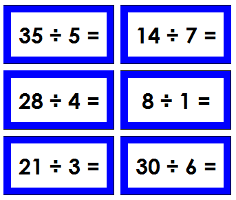 Montessori Division Equation slips - Montessori Print Shop