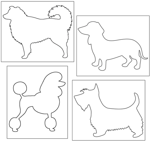 dog cutting and pin punching - Montessori Print Shop pin poke