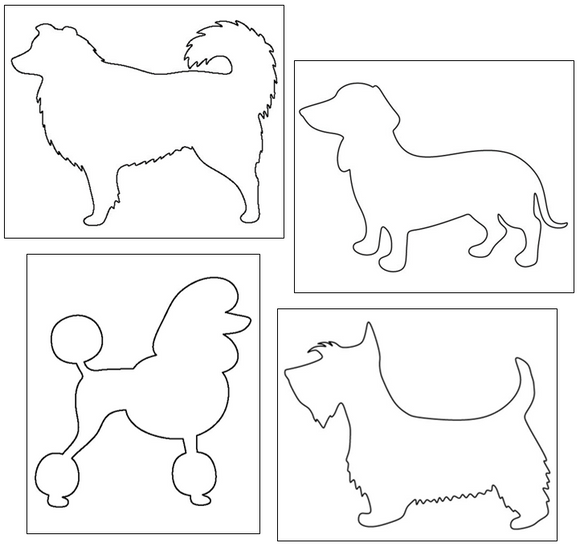 dog cutting and pin punching - Montessori Print Shop Digital Download pin poke