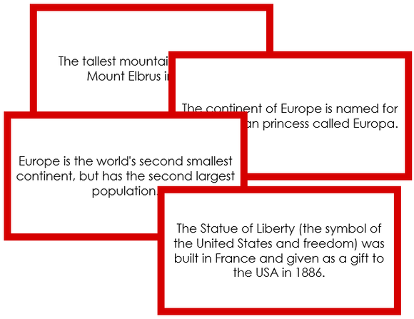 europe fun facts - Montessori geography