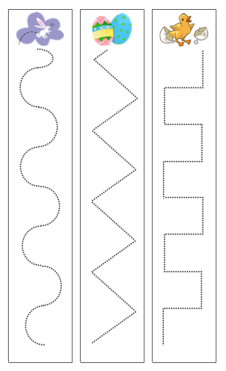 Easter Cutting Work - Montessori Print Shop preschool cutting practice