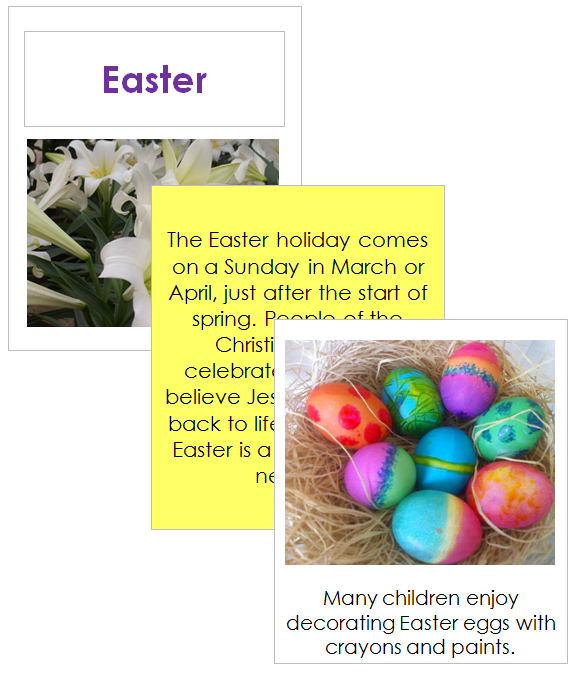 Easter Celebration Cards - Montessori Print Shop Digital Download