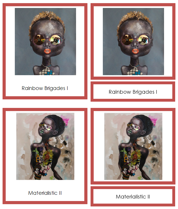 Ndidi Emefiele 3-Part Art Cards - Montessori Print Shop Digital Download