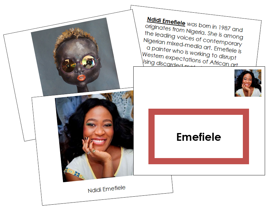 Ndidi Emefiele Art Book (color-coded) - Montessori Print Shop Digital Download