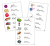 Step 2: Ending Sound Cards - CURSIVE - Montessori Print Shop phonics lesson