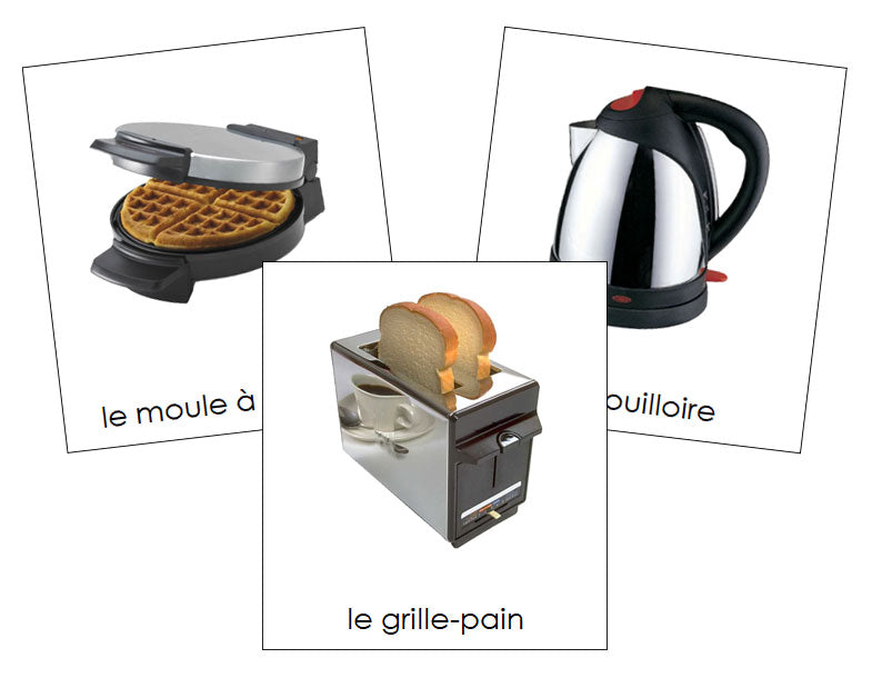 French - Electrical Appliances - Les cartes de l'électroménager - Montessori Print Shop Digital Download