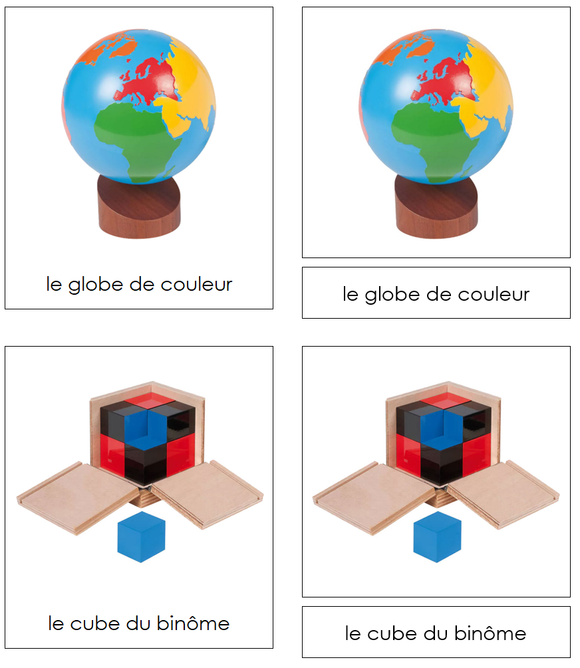 French - Montessori Materials - Les cartes matérielles Montessori - Montessori Print Shop Digital Download