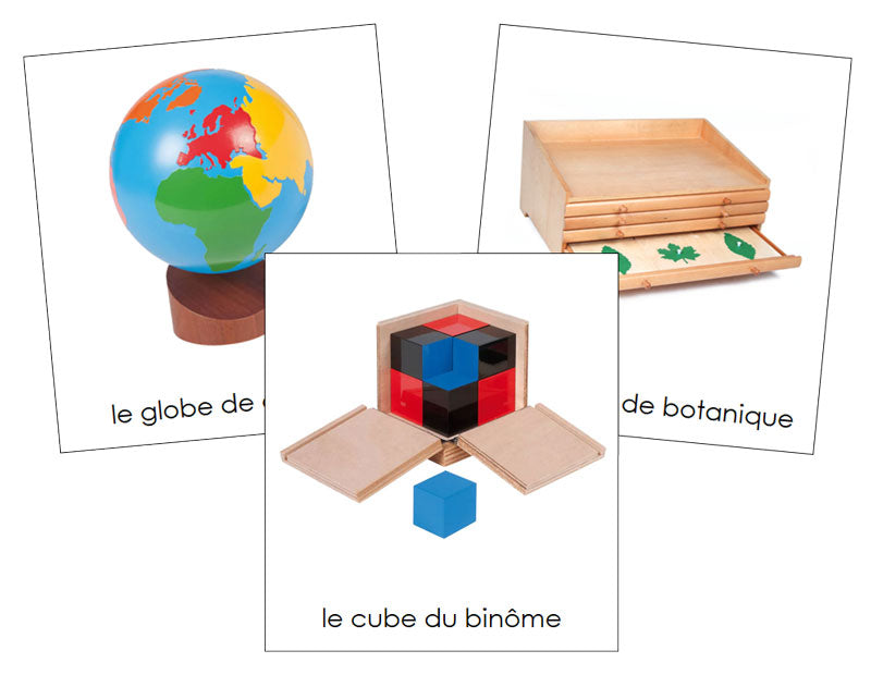 French - Montessori Materials - Les cartes matérielles Montessori - Montessori Print Shop Digital Download