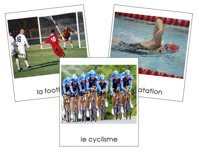 French - Sports - Les cartes de sport - Montessori Print Shop Digital Download