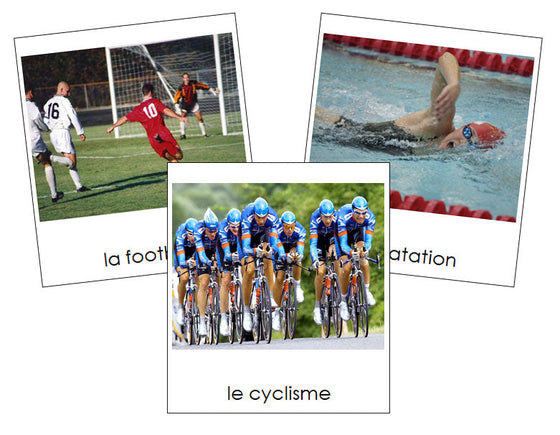 French - Sports - Les cartes de sport - Montessori Print Shop