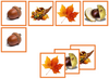 autumn matching cards - Montessori Print Shop