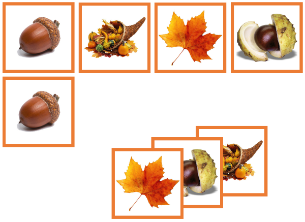autumn matching cards - Montessori Print Shop Digital Download