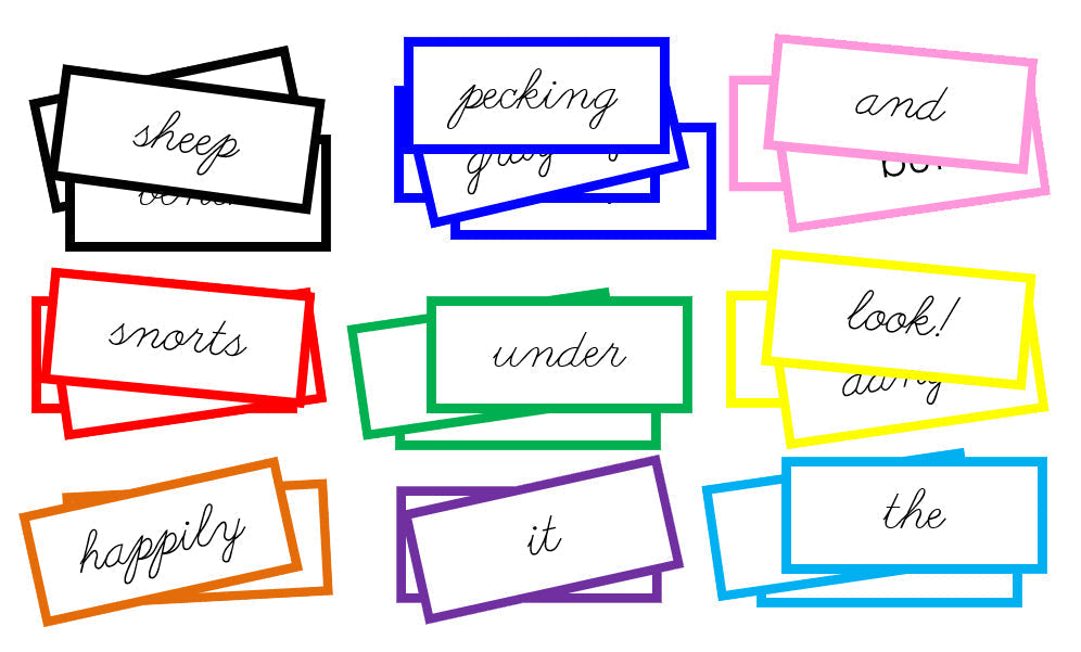 Montessori Farm Game Labels - Montessori Print Shop Digital Download Grammar Lesson