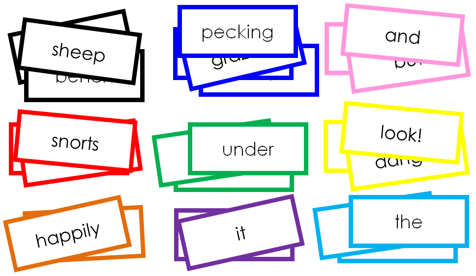 Montessori Farm Game Labels - Montessori Print Shop Digital Download grammar