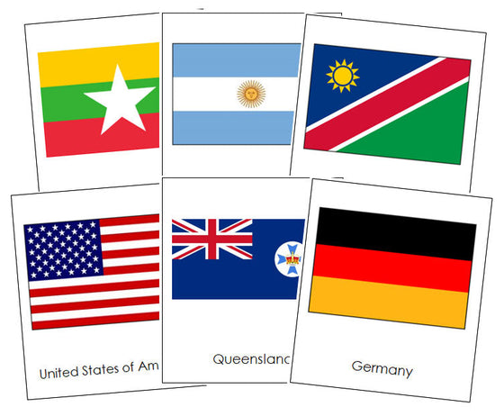 World Flags Bundle - Montessori Print Shop