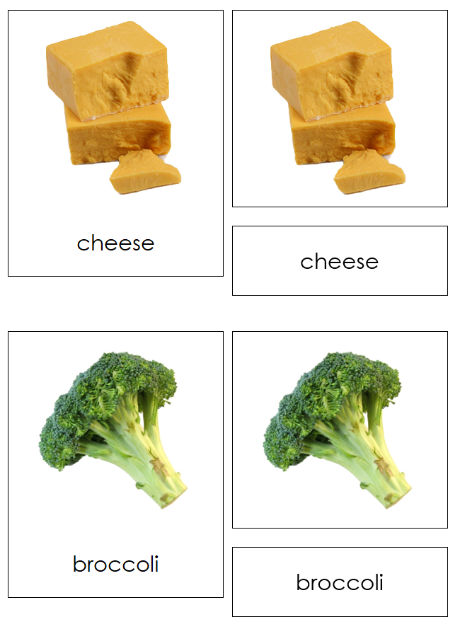 Food Groups Sorting Cards and Chart - Montessori Print Shop Digital Download - health materials