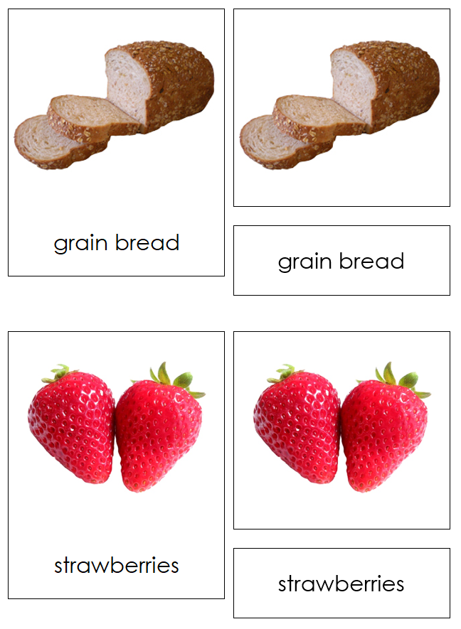 Food Groups Sorting Cards and Chart - Montessori Print Shop Digital Download - health materials