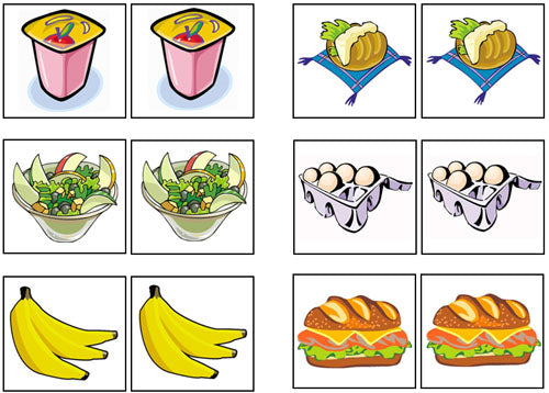 Food Match-Up & Memory Game - Montessori Print Shop Digital Download