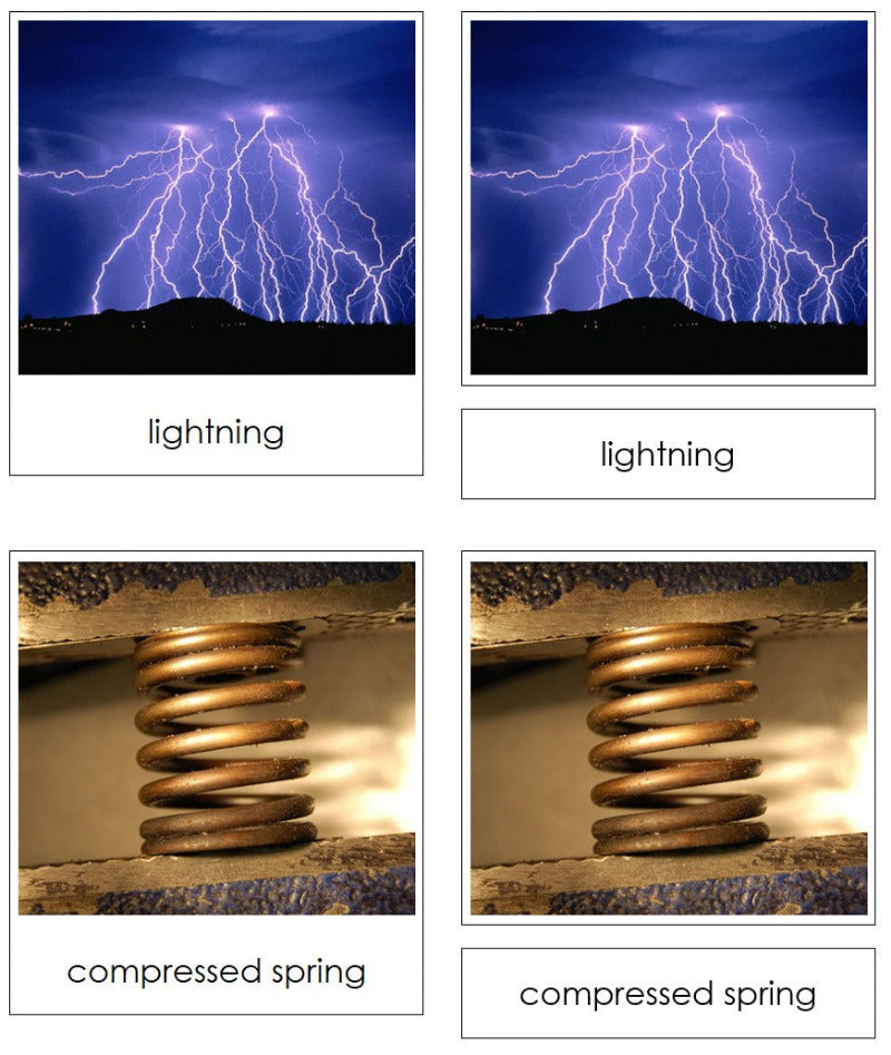 Forms of Energy 3-Part Cards and Chart - Montessori Print Shop Digital Download science materials