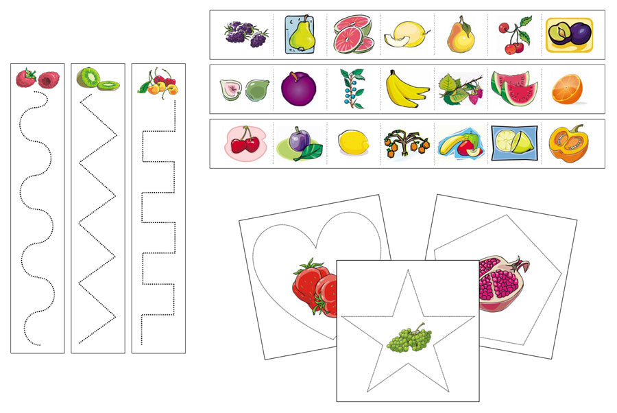 Fruit Cutting Work - Preschool Activity - Montessori Print Shop Digital Download