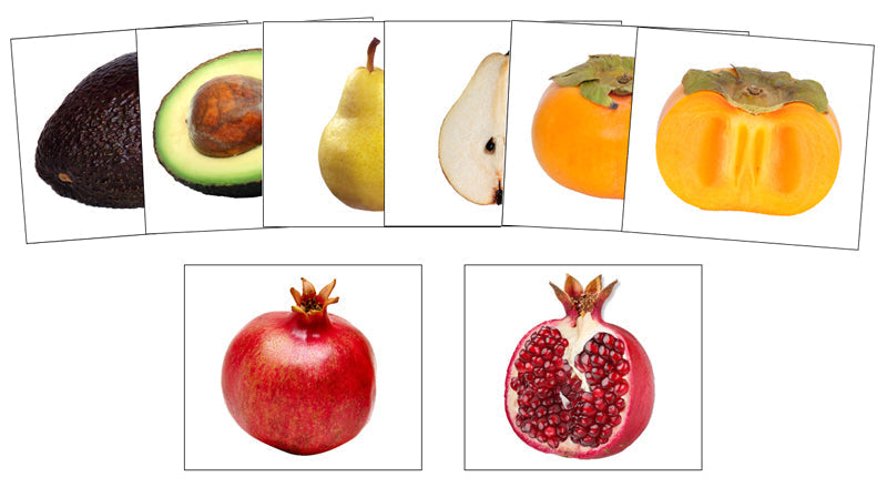 Fruit: Inside and Outside - Montessori Print Shop Digital Download preschool matching cards
