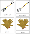 garden tools - free download by Montessori Print Shop