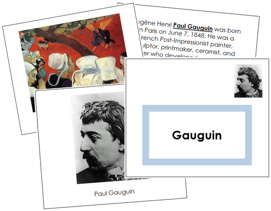 Paul Gauguin Art Book - montessori art materials