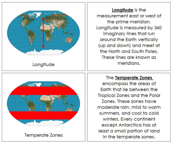 Geographic Coordinate System Book - Montessori Print Shop Geography lesson