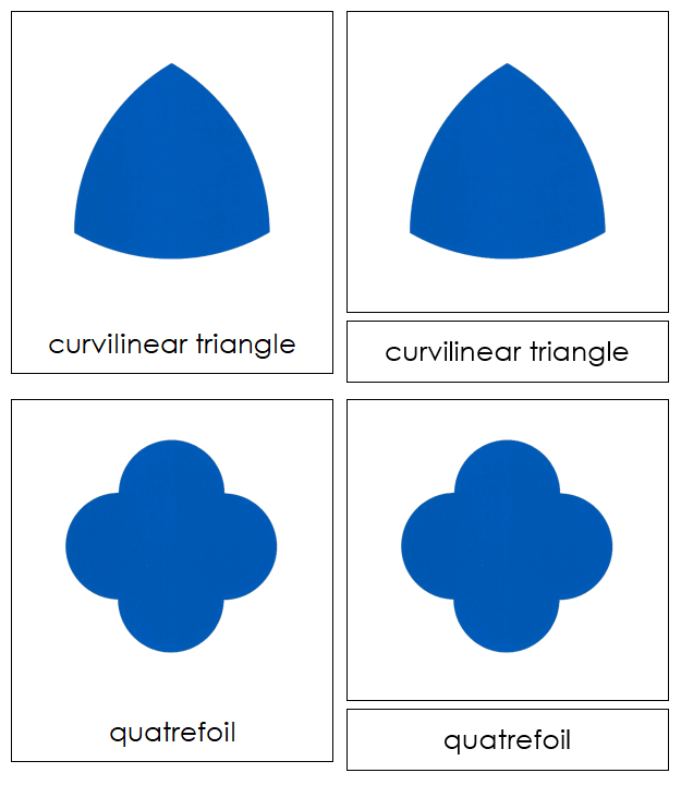 Geometry Cabinet 3-Part Cards - Montessori Print Shop Digital Download