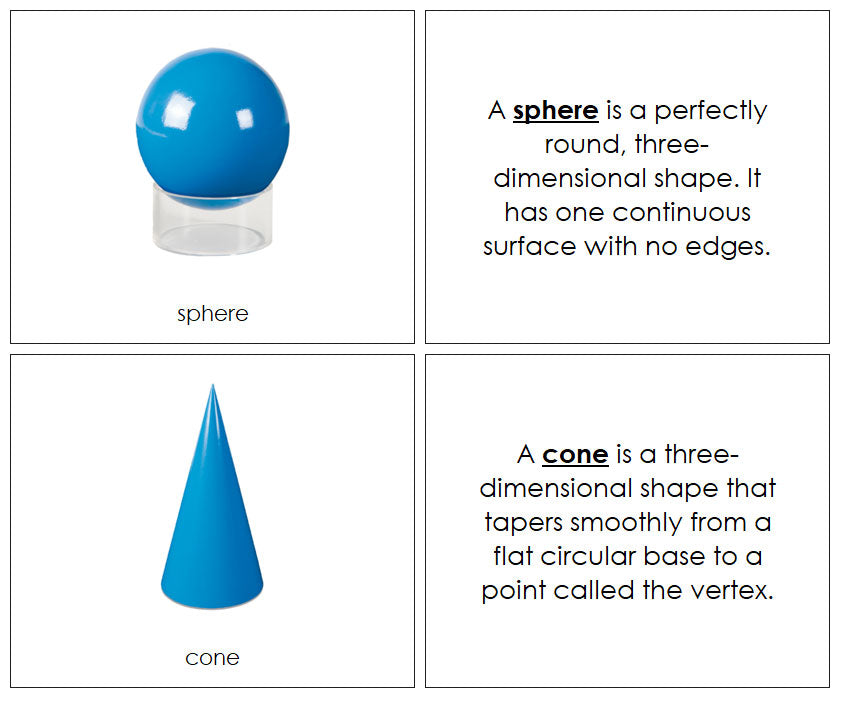 Geometric Solids Book - Montessori Print Shop Digital Download geometry material