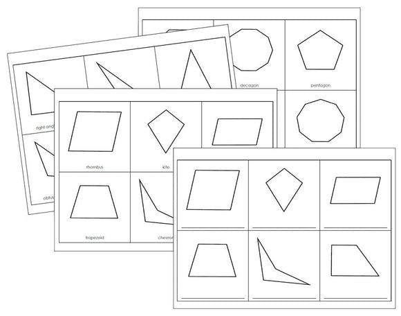 Geometry Cabinet Worksheets - Montessori Print Shop