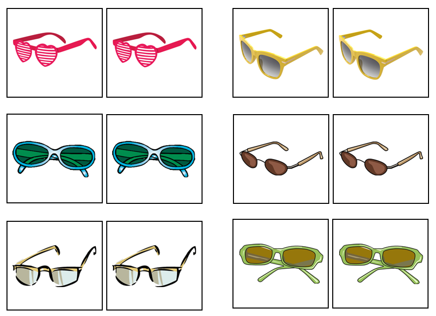 Glasses Match-Up Game - Montessori Print Shop Digital Download