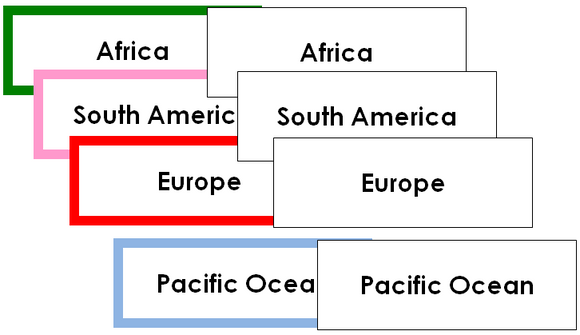 Globe, Continent & Ocean Labels - Free Montessori Print Shop Download