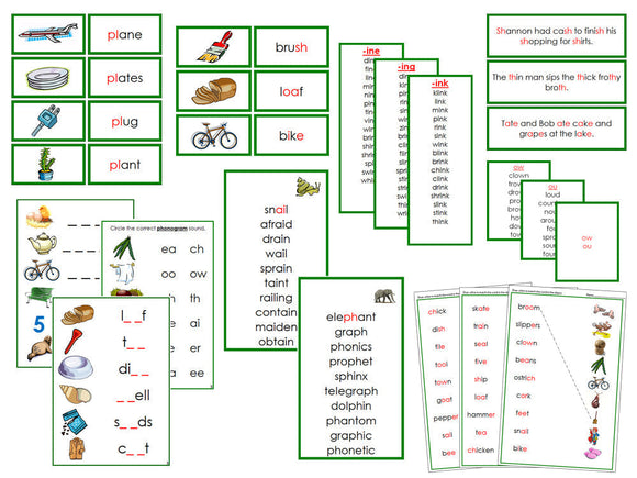 Green Language Series Bundle - Montessori Print Shop language program