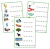 Green Phonogram Spelling Cards - Set 1 (photos) - CURSIVE - Montessori Print Shop phonogram lesson