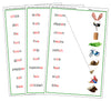 Green Phonogram Word & Picture Match - Set 1 (photos) - Montessori Print Shop phonogram language program