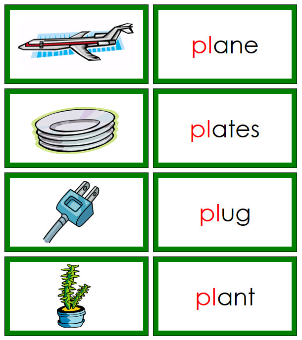 Green Blends & Digraphs Set 1 - Montessori Print Shop Digital Download Green Series Language