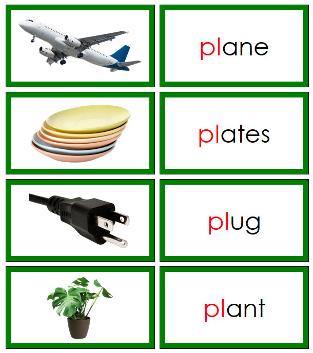 Montessori Green Language Series Bundle (photos) - Blend Words and Picture Cards - Montessori Print Shop Digital Download phonogram language program