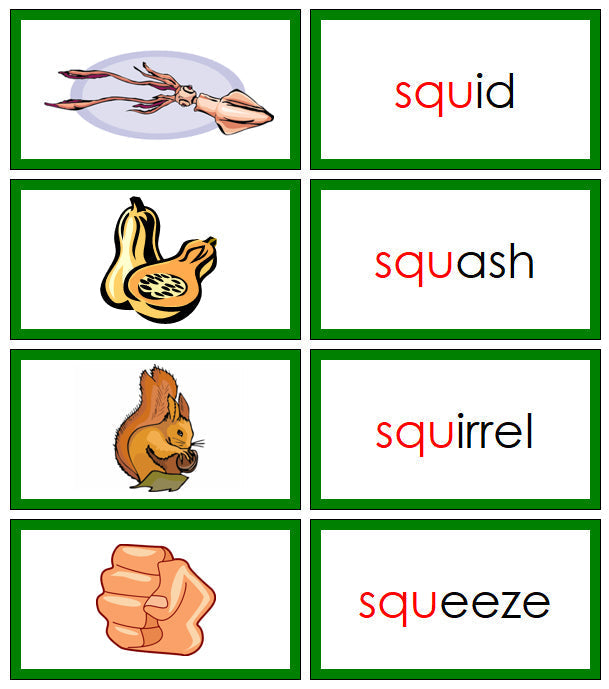 Green Blends & Digraphs Set 2 - Montessori Print Shop Digital Download language