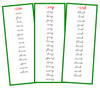 Green Phonogram Word Families - CURSIVE - Montessori Print Shop language lesson