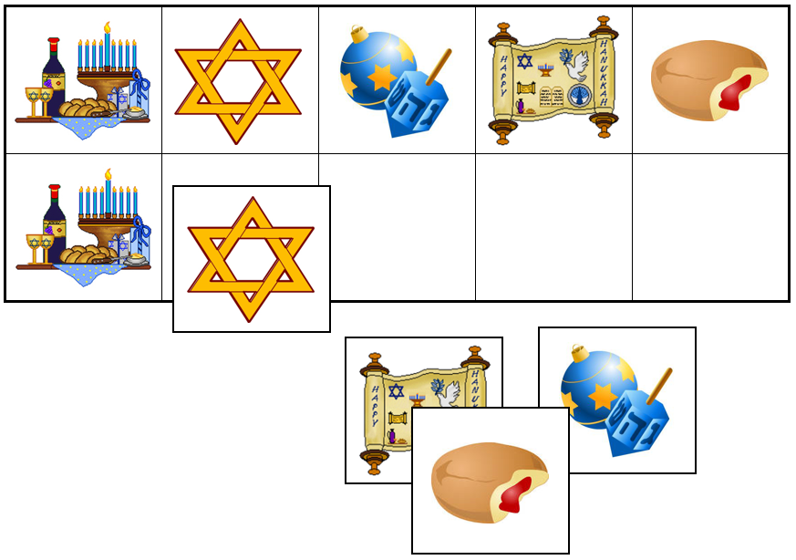 Hanukkah Match-Up & Memory Game - Montessori Print Shop Digital Download