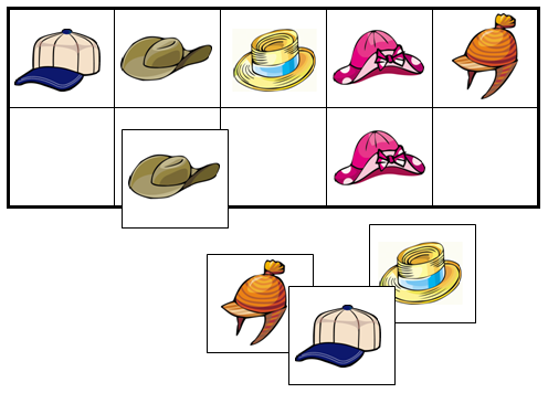 Hat Match-Up & Memory Game - Montessori Print Shop Digital Download