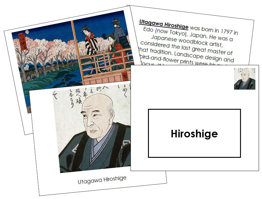 Utagawa Hiroshige Art Book - Montessori Print Shop Digital Download